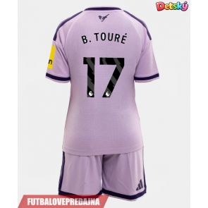 Lacne Dětský Futbalové dres Newcastle United Bazoumana Toure #17 2026-27 Krátky Rukáv - Tretina (+ trenírky)